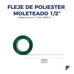 Fleje de Poliester Moleteado Calibre 0.6 mm de 1/2" x 2000 m - Imagen 2