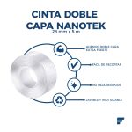 Cinta Doble Capa Nano-Tek de 28 mm x 5 m