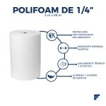 Rollo de Polifoam de 1/4" x 2.00m x 55m